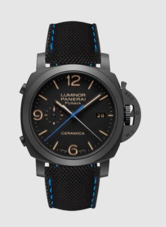 Panerai Luminor Chrono Flyback 44mm Replica Watch PAM00580 PANERAI SPORTECH BLACK